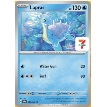 (PRECOMMANDE) Lapras promotionnel 7eleven